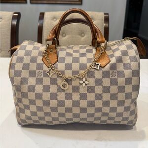 Authentic Louis Vuitton Azure Speedy 30 bag